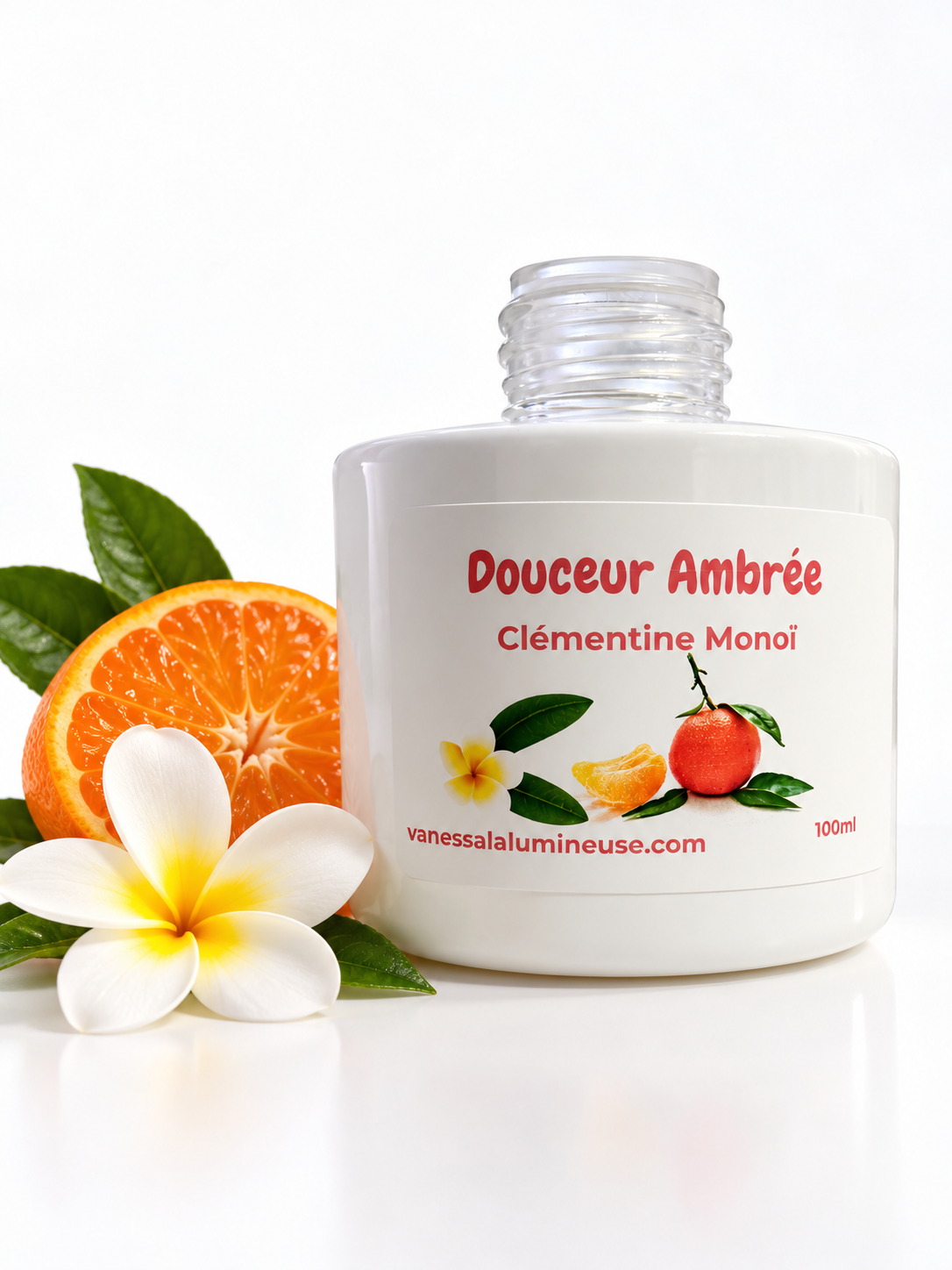 Diffuseur Clémentine Monoï 100 ml – Douceur Ambrée